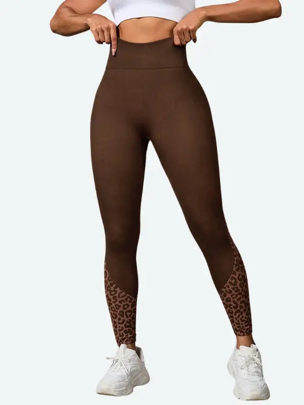 Legging de Running Marron