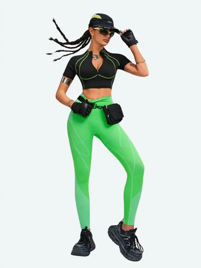 Legging de Running Vert