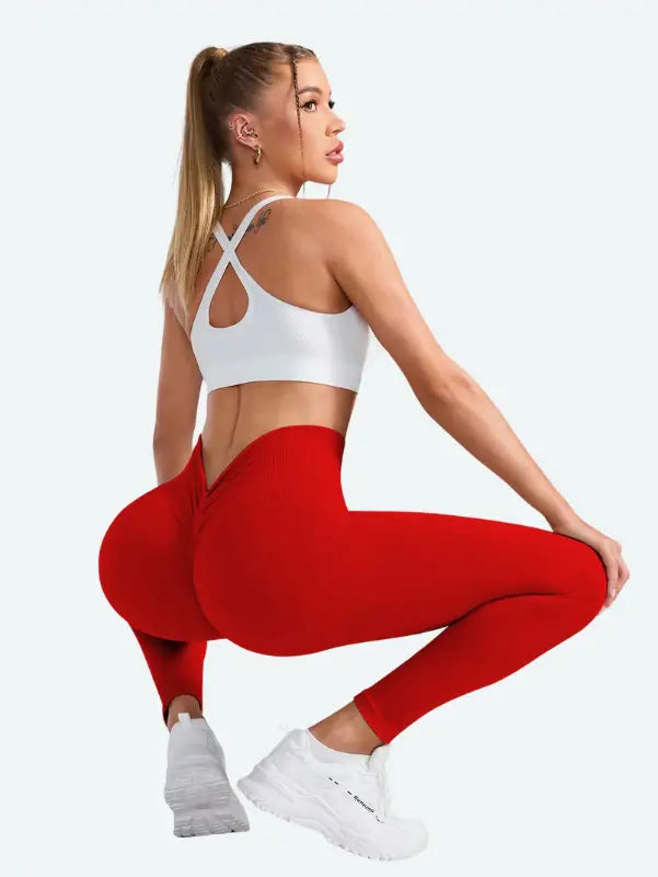 Legging Yoga Rouge