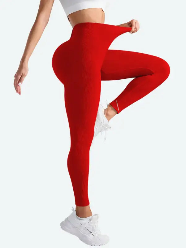 Legging Yoga Rouge